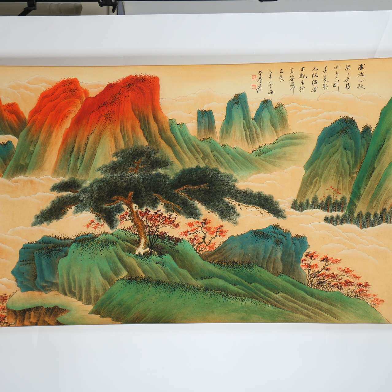厂家 精品长卷大画山水动物客厅装饰画仿古字画卧室装饰画