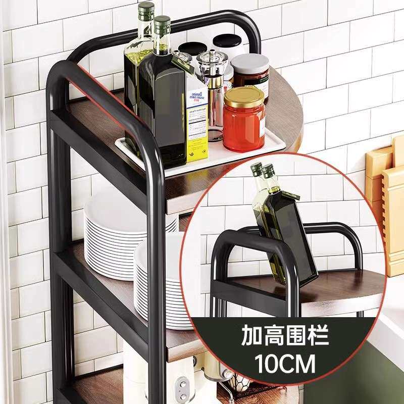 厨房转角置物架落地角落三角架家用墙角调味品收纳架多层调料架子