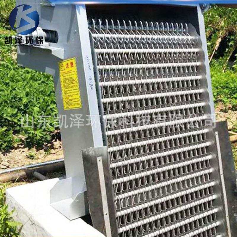 回转式格栅除污机 固液分离污水处理设备 304不锈钢耙齿格栅机
