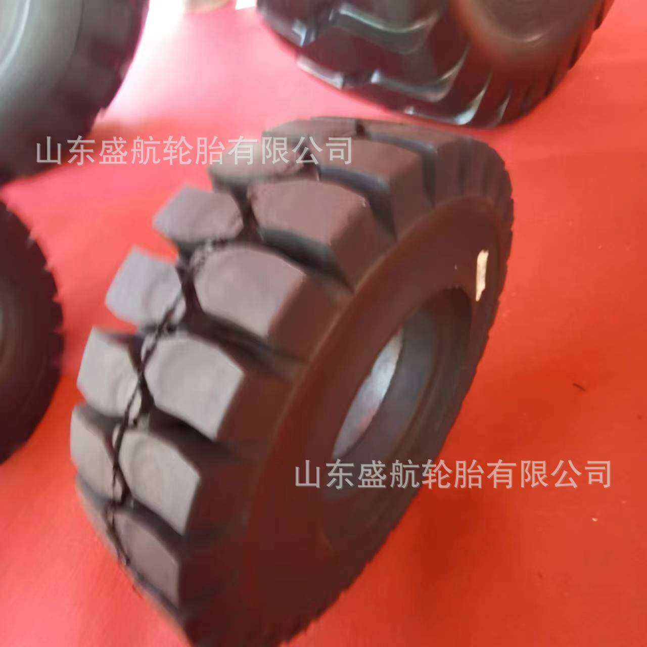 1.5吨叉车专用实心后轮轮胎5.00-8耐磨耐扎型工业机械胎可配钢圈