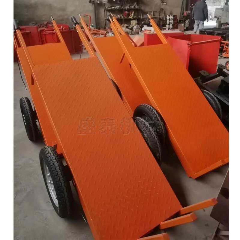 手推式两轮平板车 平板两轮运输车 砖厂平板 手推两轮电动平板车