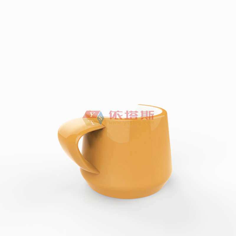 依塔斯现代简约时尚商场休息区创意玻璃钢咖啡杯座椅雕塑可3D打印
