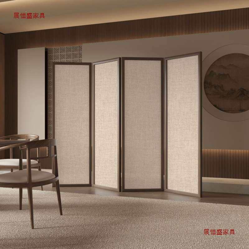 屏风隔断客厅日式入门玄关简约办公室隔断墙房间家用复古折叠屏风