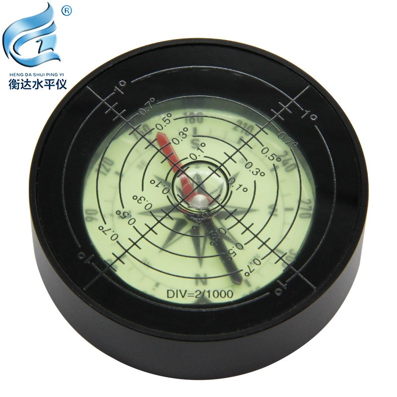 指南针水平仪便携万向水平仪全金属水平仪地质罗盘仪测量水平气泡