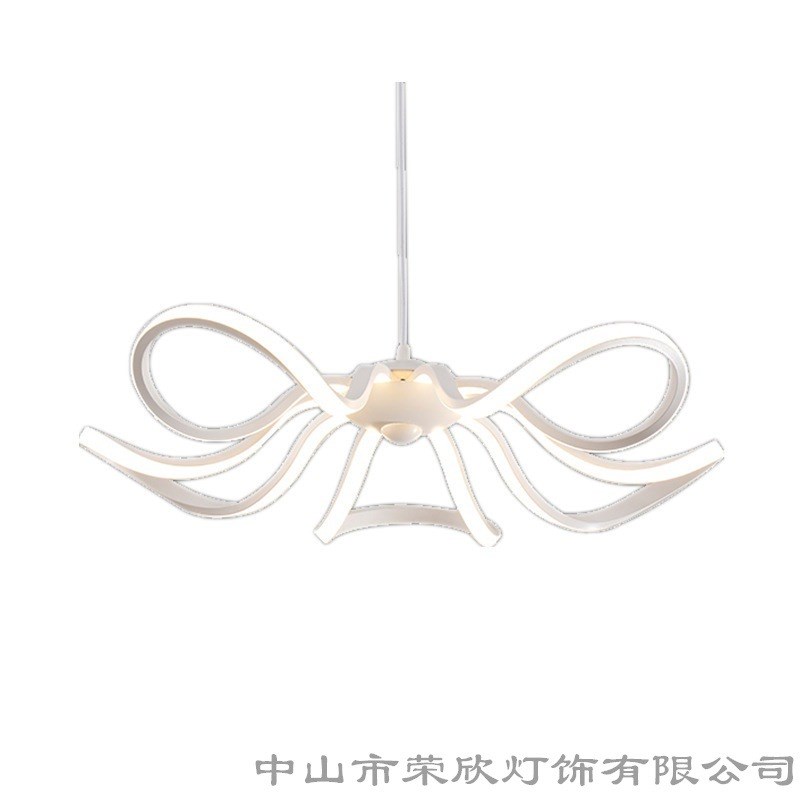 餐厅吊灯 铝材客厅灯简约后现代led灯北欧花瓣创意灯具卧室灯家用