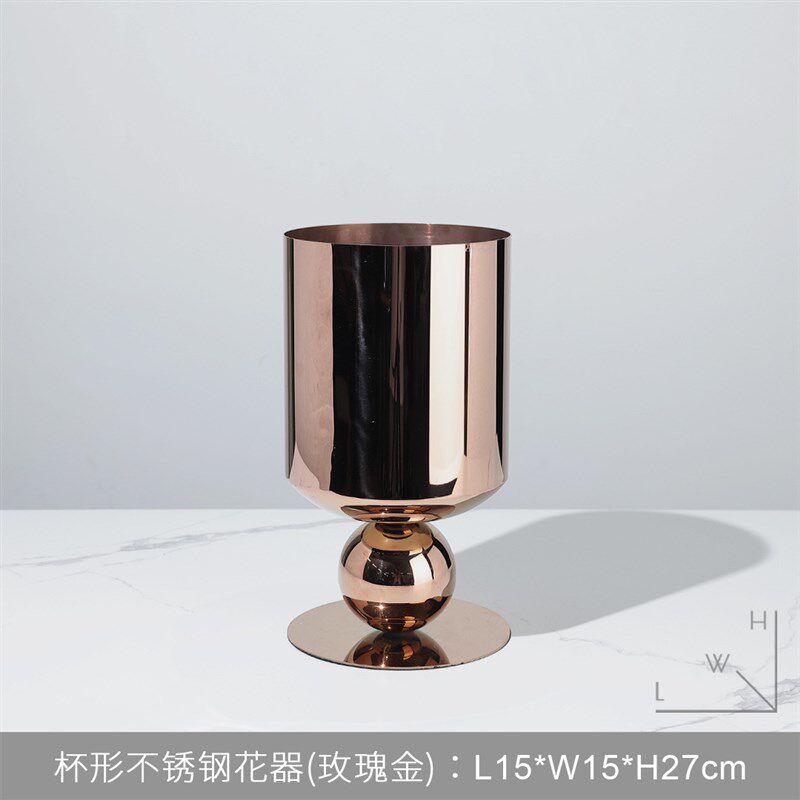 现代玻璃花瓶花器摆件干花仿真花插花装饰玄关客厅餐桌样板间软装