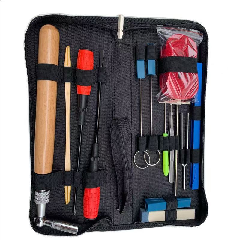 厂家销售钢琴调律工具16件套钢琴调音工具 调音扳手套装 乐器配件