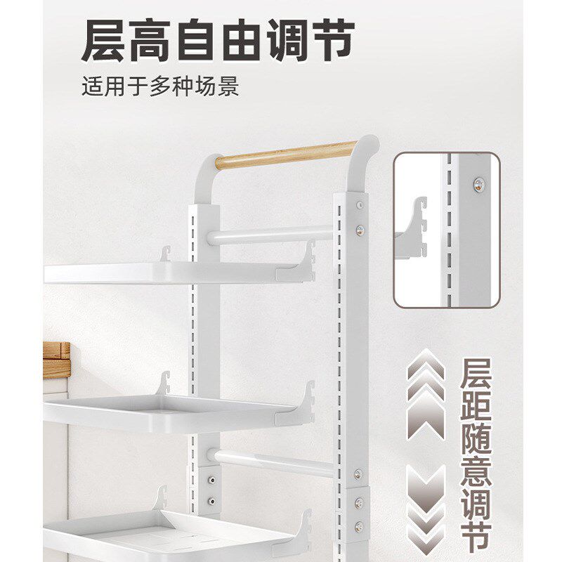 锅架厨房置物架多层落地放锅架子多功能装锅放锅架移动锅具收纳架