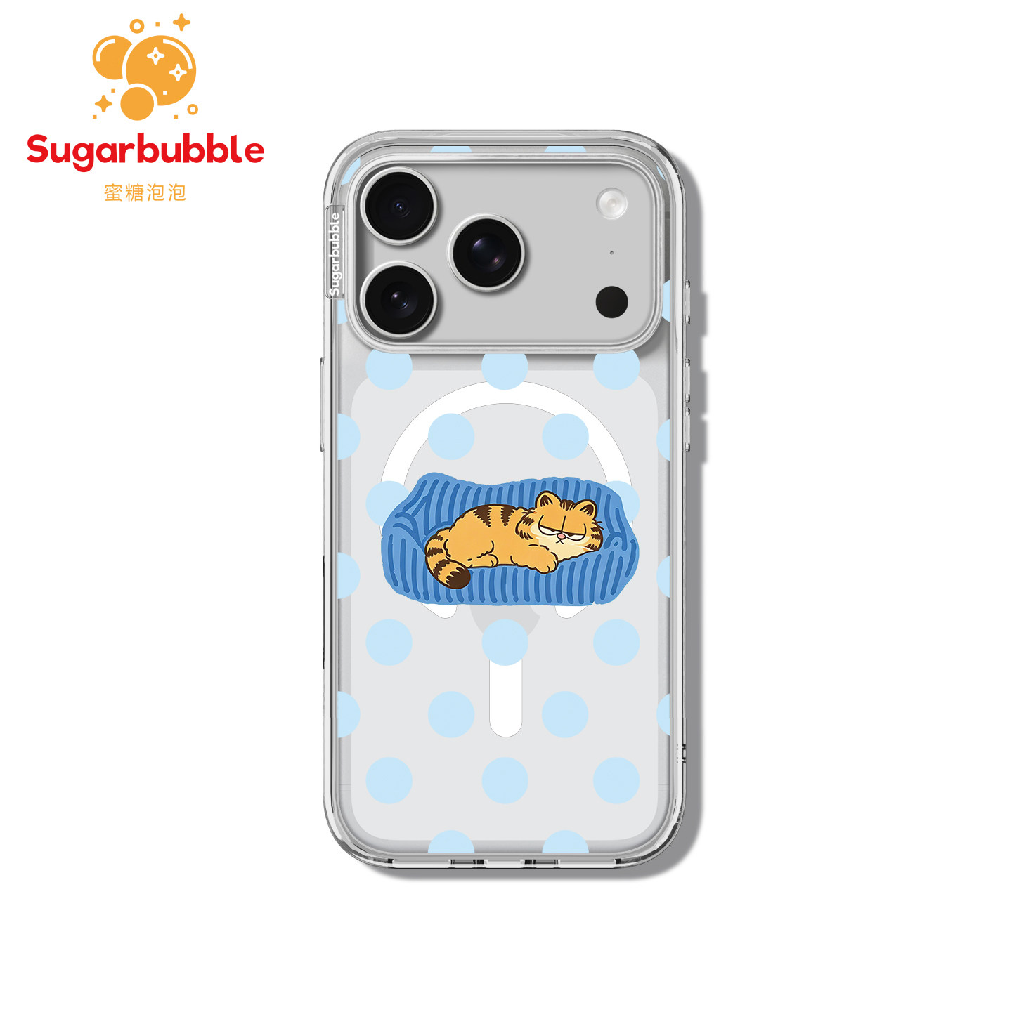 【Suggarbubble】蜜糖泡泡慵懒加菲猫手机壳Magsafe贝贝壳适用于苹果iPhone17promax/17/16/15可爱个性创意