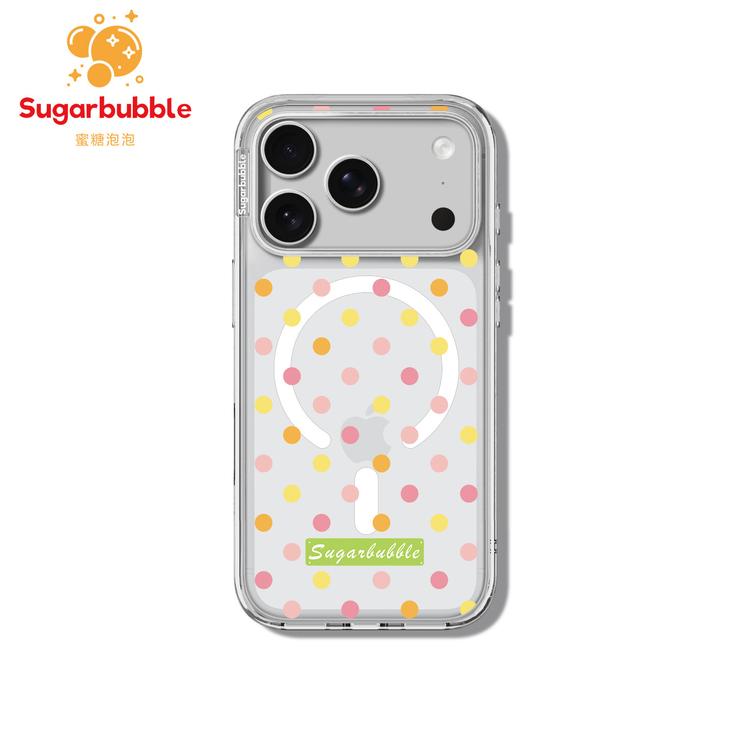 【Sugarbubble】蜜糖泡泡四色波点粉樱手机壳Magsafe贝贝壳适用于苹果iPhone17promax/16/15创意ins风韩系