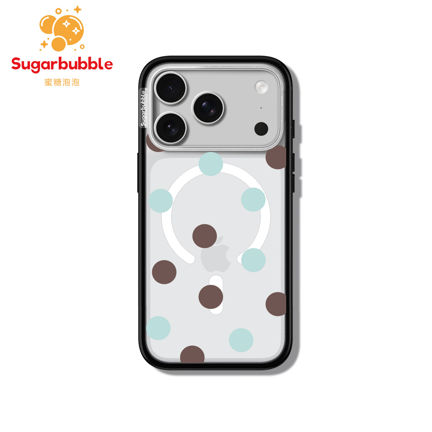 【Sugarbubble】蜜糖泡泡薄荷生巧波点手机壳Magsafe贝贝壳适用于苹果iPhone18promax/17/16/15韩系简约ins风