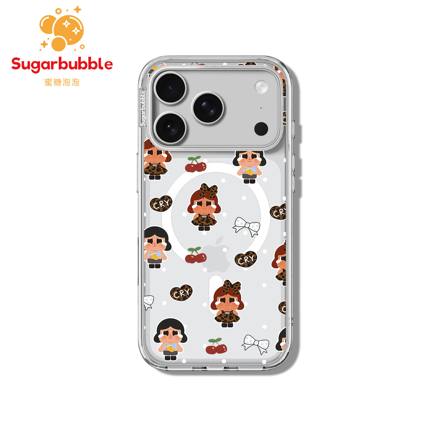 【Sugarbubble】蜜糖泡泡波点哭娃手机壳Magsafe贝贝壳适用于苹果iPhone17promax/17/16/15可爱创意甜酷韩系