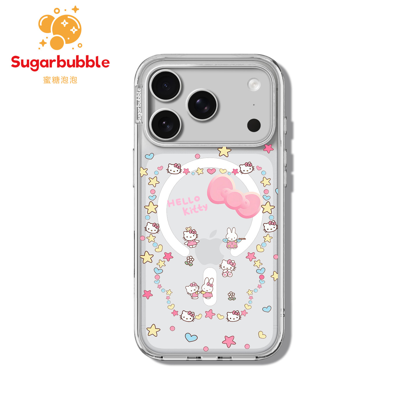 【Sugarbubble】蜜糖泡泡围边Hellokitty手机壳Magsafe贝贝壳适用于苹果iPhone17promax/17/16/15可爱个性