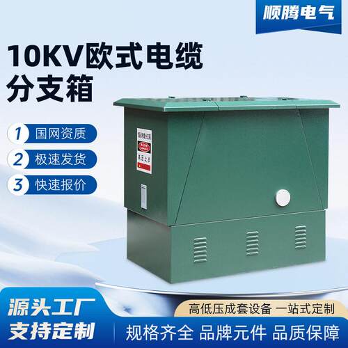 10KV欧式电缆分支205KV一进三五户压不锈钢箱式铜排对接
