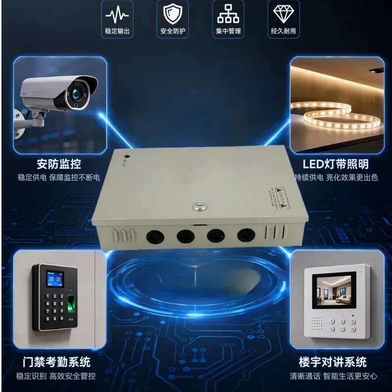 12V20a监控电源箱18路220转12伏灯带开关电源变压器led电源盒