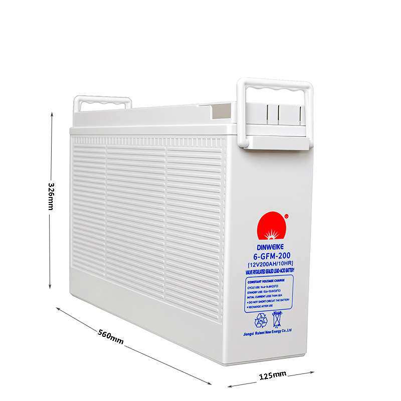 12V200AH前置端子蓄电池通讯基站电池深循环免维护电瓶太阳能储能