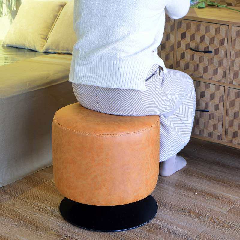 旋转时尚酒吧凳咖啡厅餐厅皮艺圆凳复古沙发bar chair