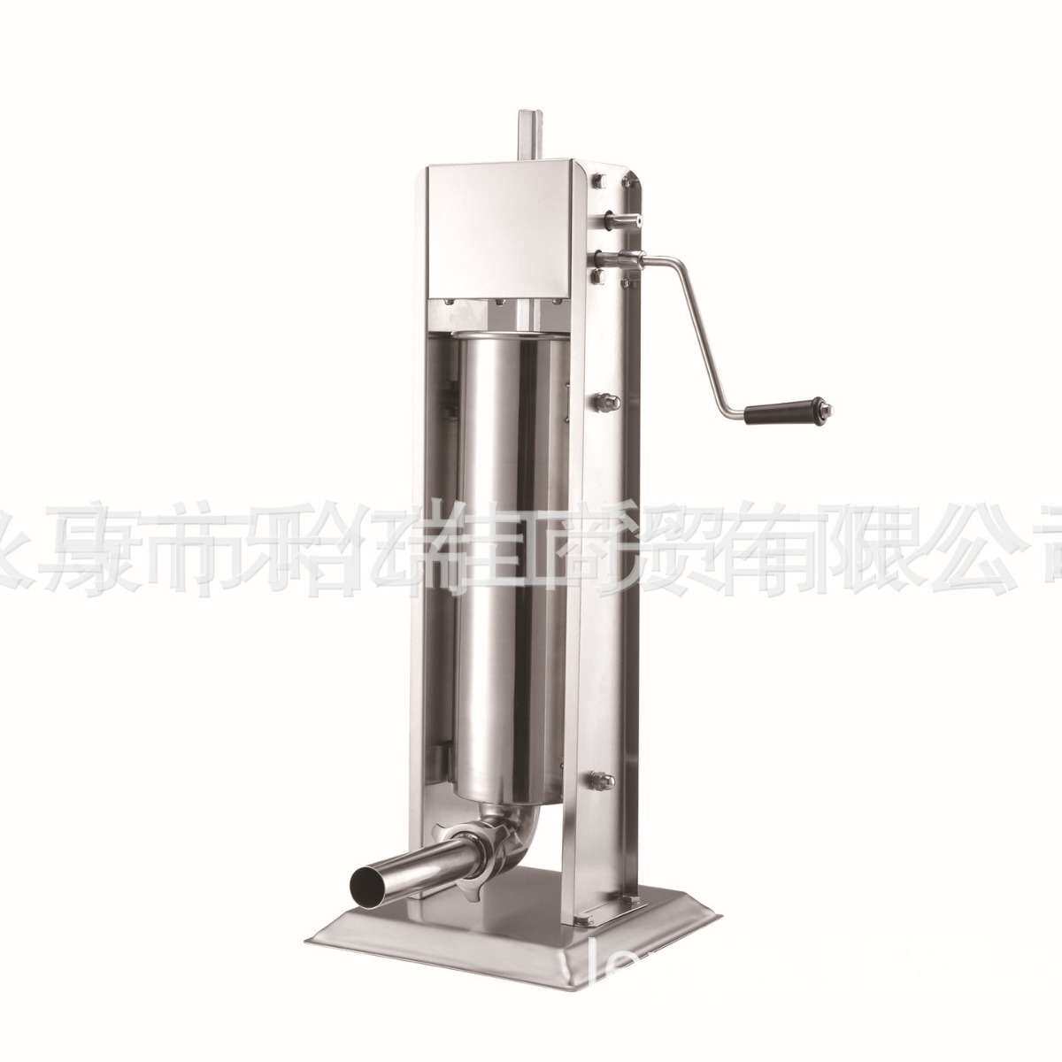 哈瑞斯家用手动灌香肠机器简易 立式全厚不锈钢5L热卖 手摇灌肠机