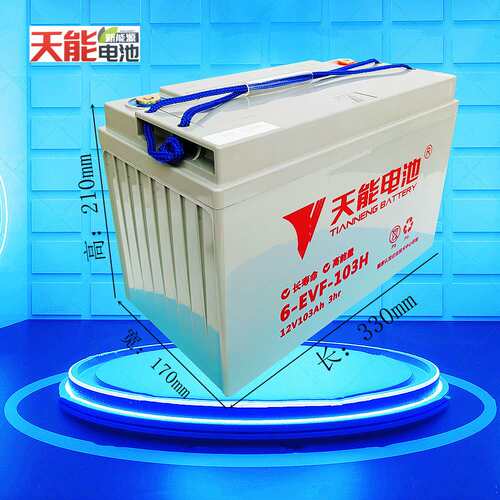 洗扫地机蓄电池天能6EVF100A-12V观光巡逻电动轿车环卫车103H电瓶