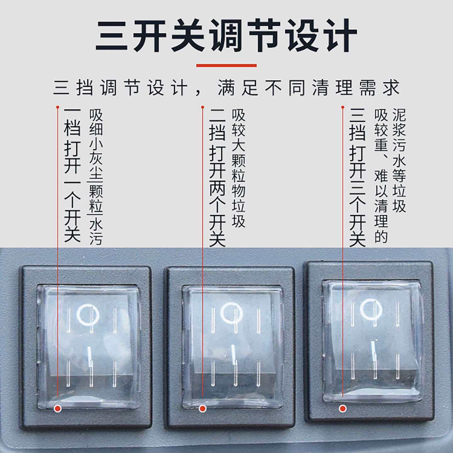 工业用大功率真空吸尘器3000w大吸力车间工地地坪用80L吸尘吸水机