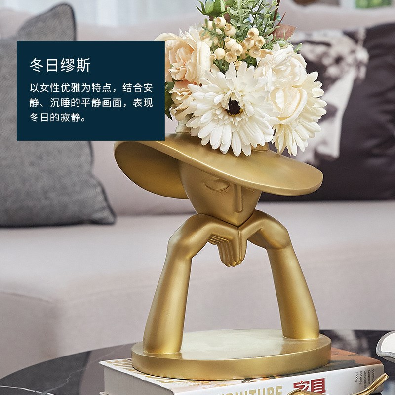 创意北欧摆件艺术客厅电视柜茶几后现代简约酒柜轻奢家居软装饰品