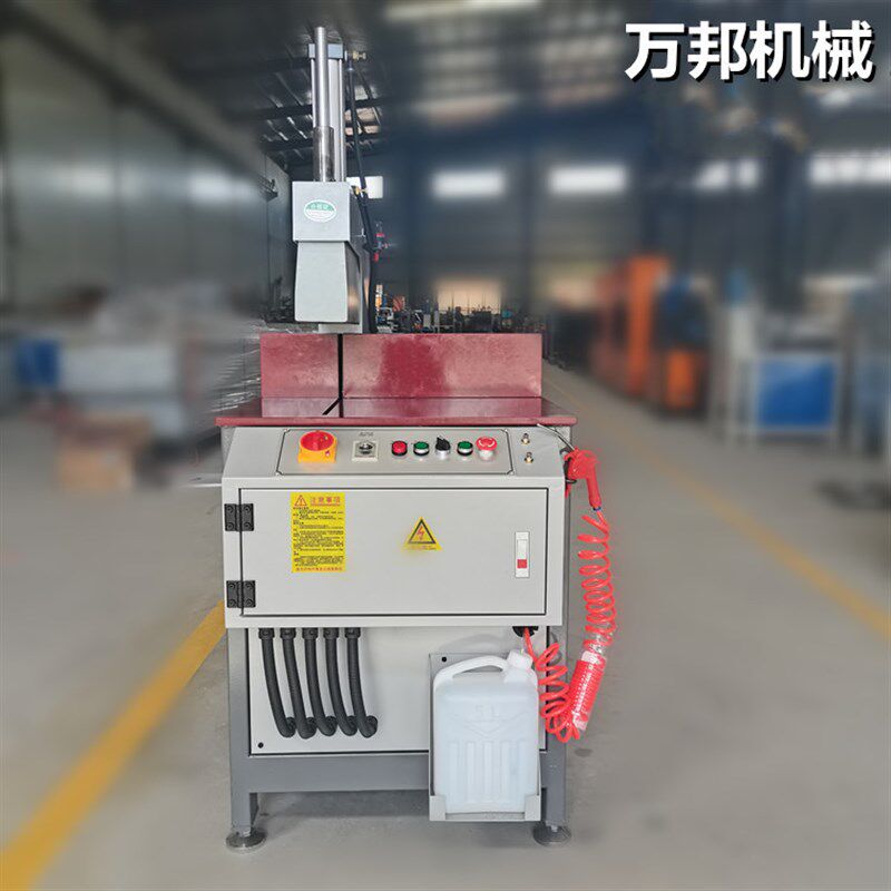 铝型材切割机气推油405半自动90度断料锯PVC散热器断桥实芯铝铜棒