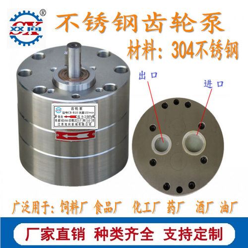 不锈钢齿轮油泵化工树脂胶泵