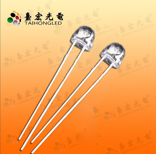 F5/5mm草帽高亮长脚有边白光红蓝绿黄LED发光二极管直插LED灯珠