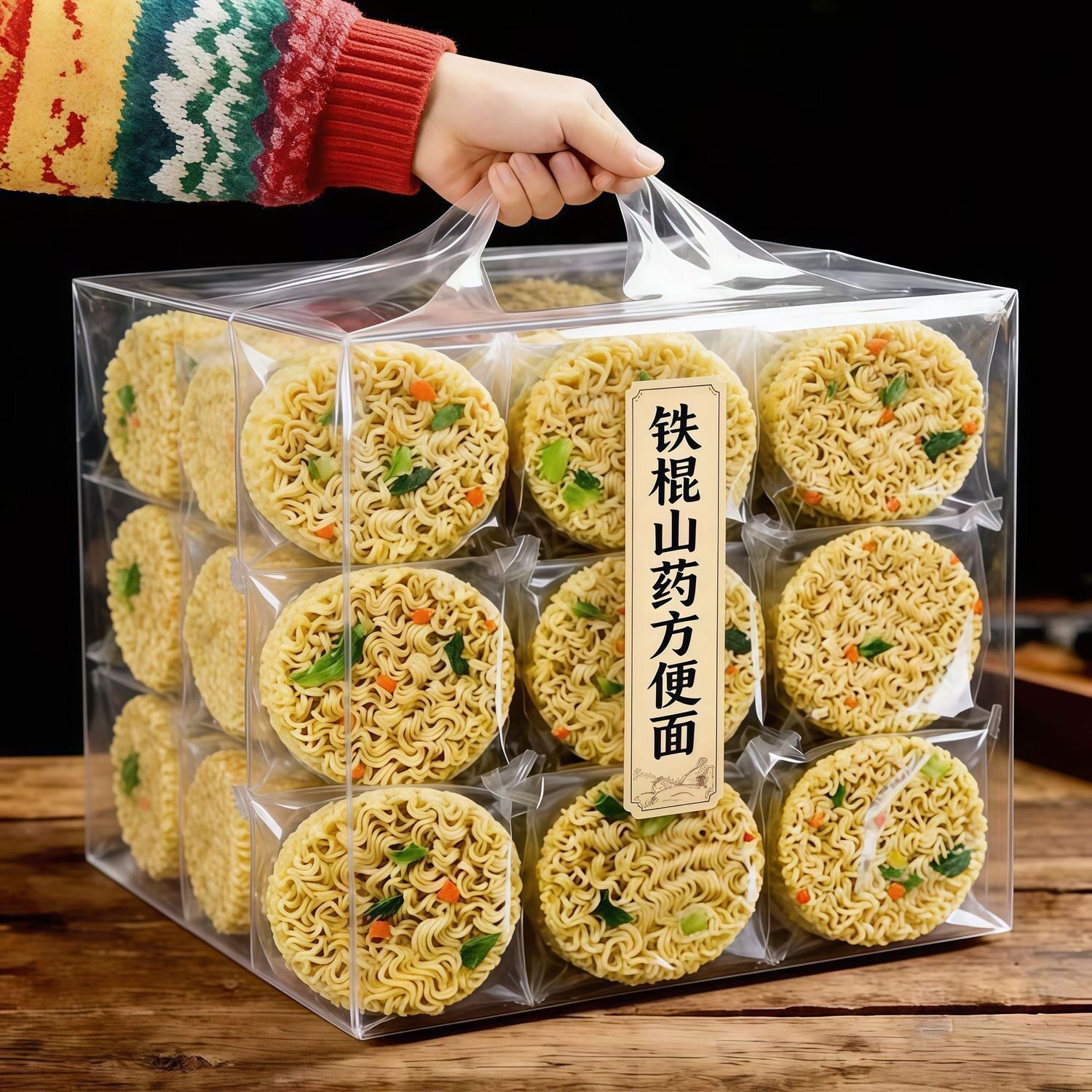 【到手50袋】正宗铁棍山药方便面爽滑劲道火锅面炒面饼独立包装