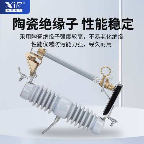 RW11-11/100A200A户外高压跌落式熔断器陶瓷10kv柱上保险令克开关