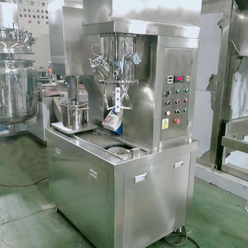 锡膏混合搅拌5L双行星搅拌机压料一体机电池桨高粘度实验室小型