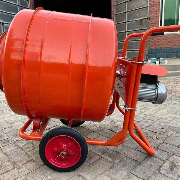 工地水泥砂浆便携式拌料机小型可移动搅拌机手推式滚筒搅拌机