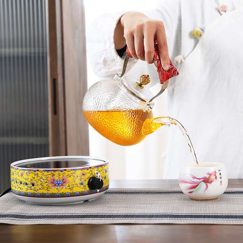 A5L电陶炉煮茶壶家用泡茶玻璃煮茶器小型迷你茶水分离养生烧