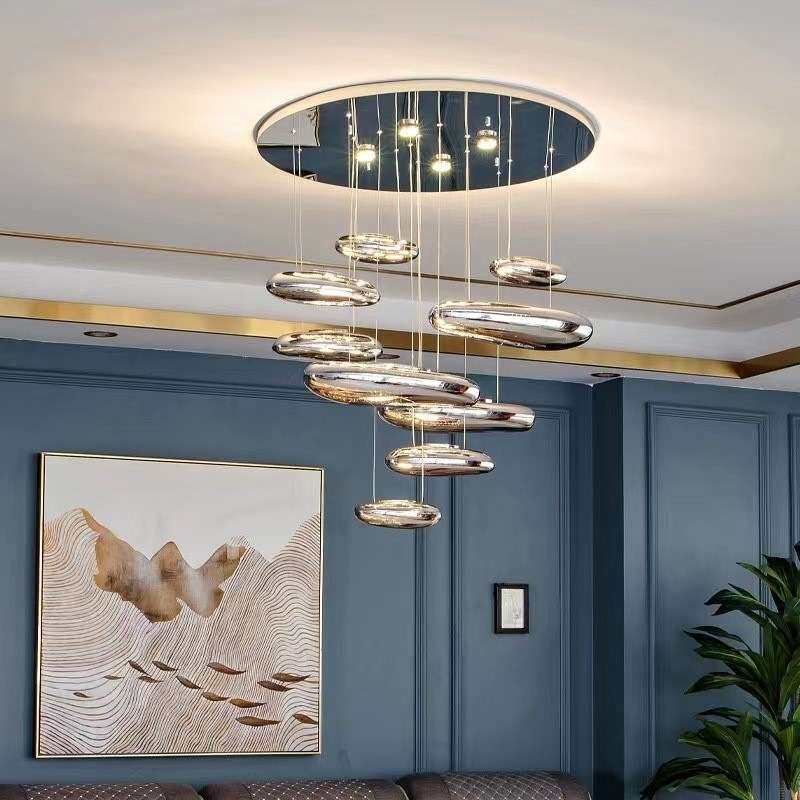 意大利浮空水滴吊灯客厅餐厅设计师高档别墅卧室样板间展厅轻奢灯