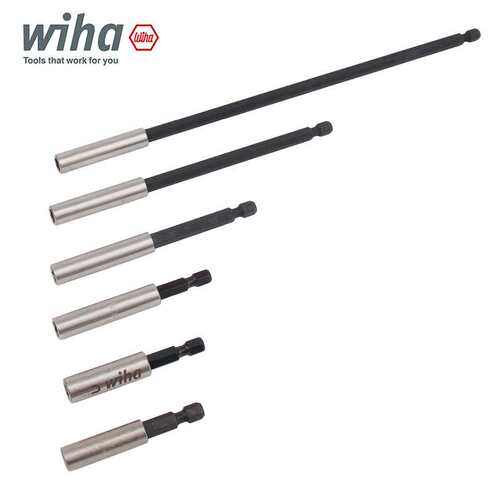 德国wiha威汉批头接杆7143磁性加长杆电动六角柄延长杆100/200MM