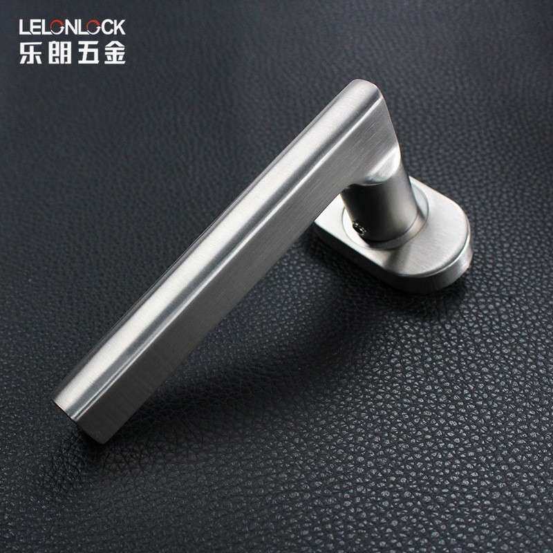 断桥铝门不绣钢304分体执手锁 85锁体室内门机械锁铝合金窄边门锁
