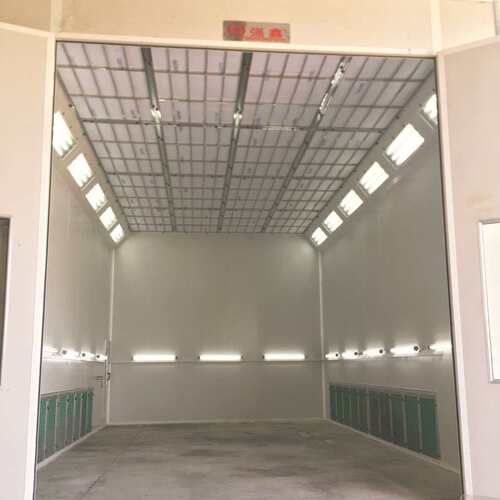 spray booth干式喷漆房油漆房打磨房柴油加热汽车烤漆房 喷漆室