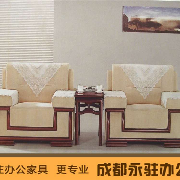 办公接待沙发2025新款办公室贵宾沙发 简约海绵布艺休闲沙发