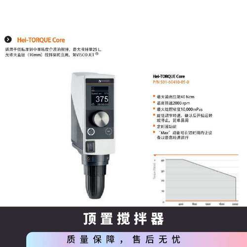 Heidolph海道夫顶置搅拌器Hei-TORQUE Core 锚式搅拌器