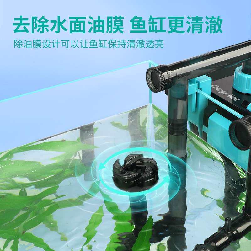 鱼缸壁挂式过滤器净水小型静音外置过滤桶循环水泵过滤盒