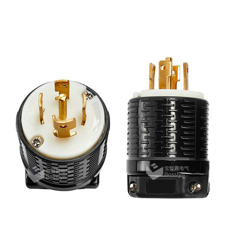 产销NEMA L21-30P美式五孔防松UL工业插头 30A 120/208V