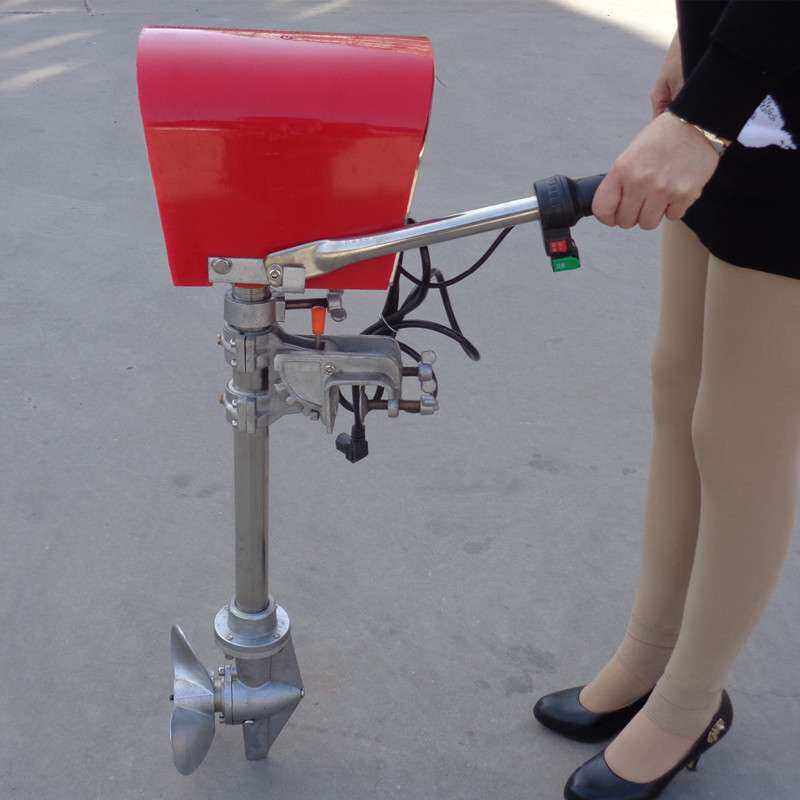 电动船挂机船用推进器经济电动船外机 汽油船尾机行进器