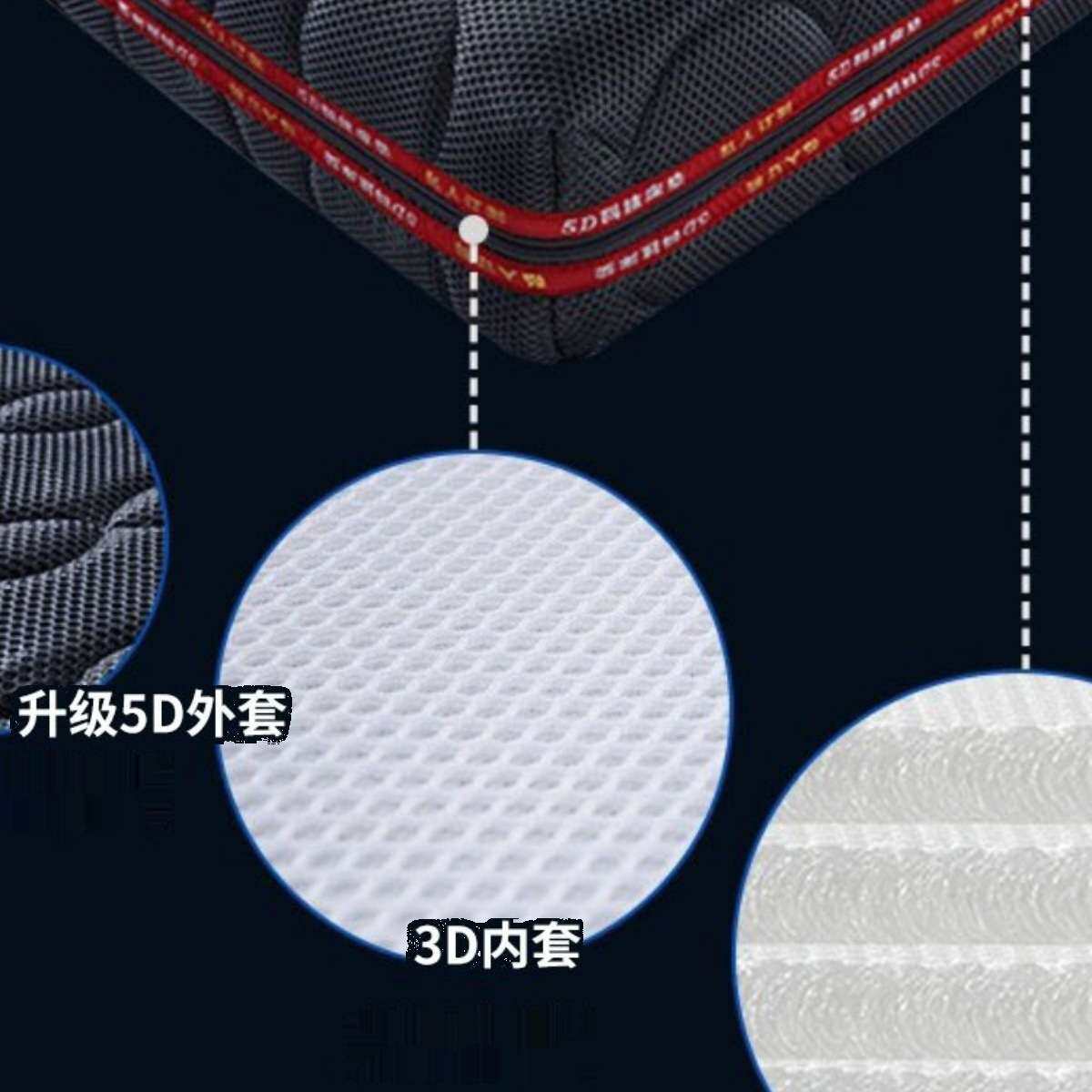 全3d空气纤维床垫透气防潮全拆式可水洗45纯6D儿童婴儿空气纤维垫