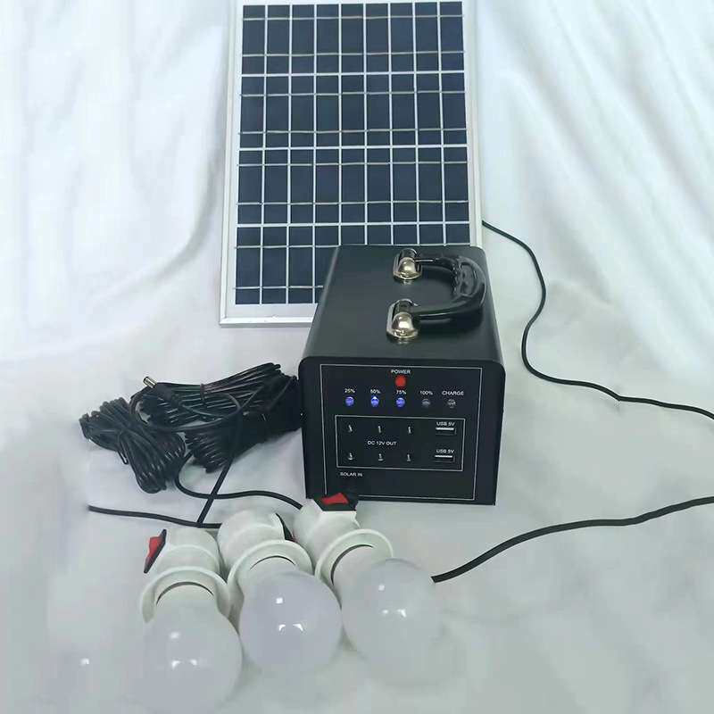 多晶硅太阳能光伏板家用直流照明发电系统移动多功能应急储能电源