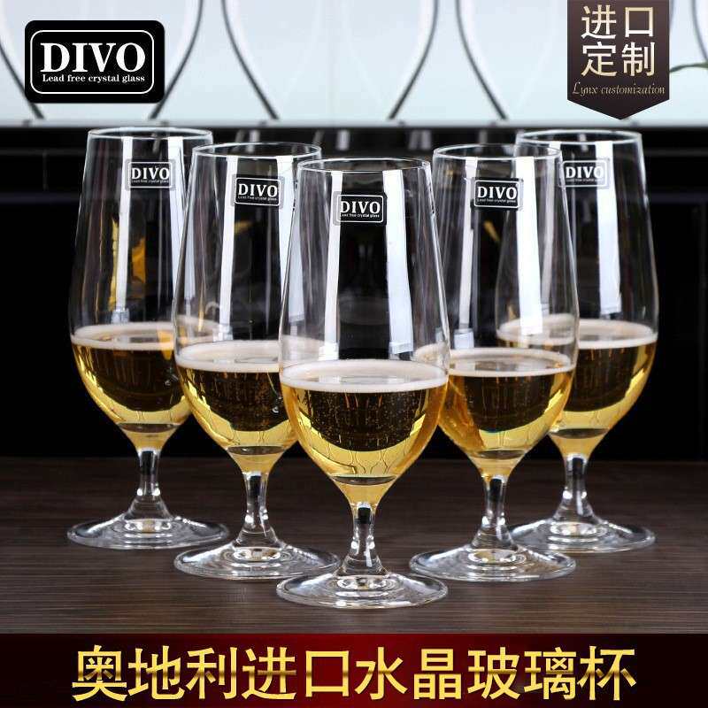 DIVO奥地利进口六只装水晶玻璃红酒杯玻璃杯高脚杯威士忌威士忌杯