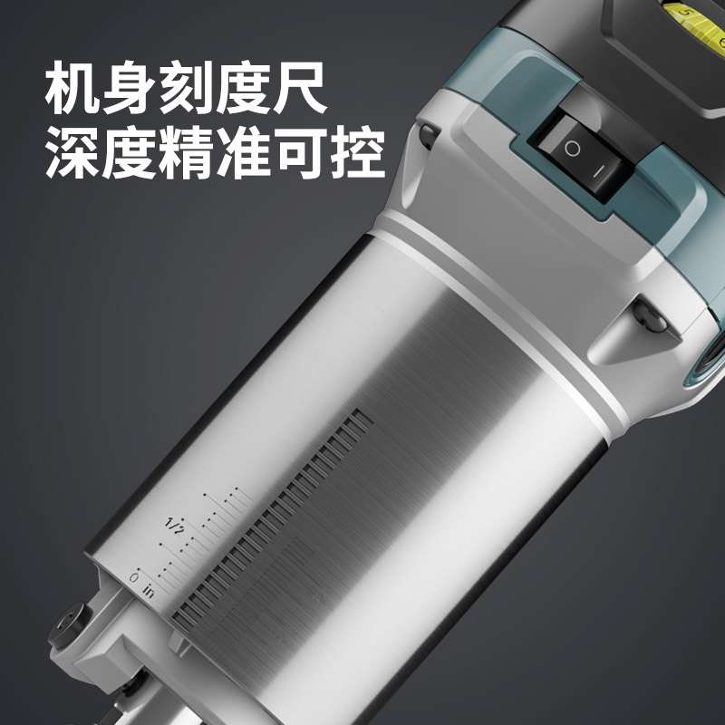 木工修边机开槽木板开孔装修工具多功能合一雕刻机电木铣锣机