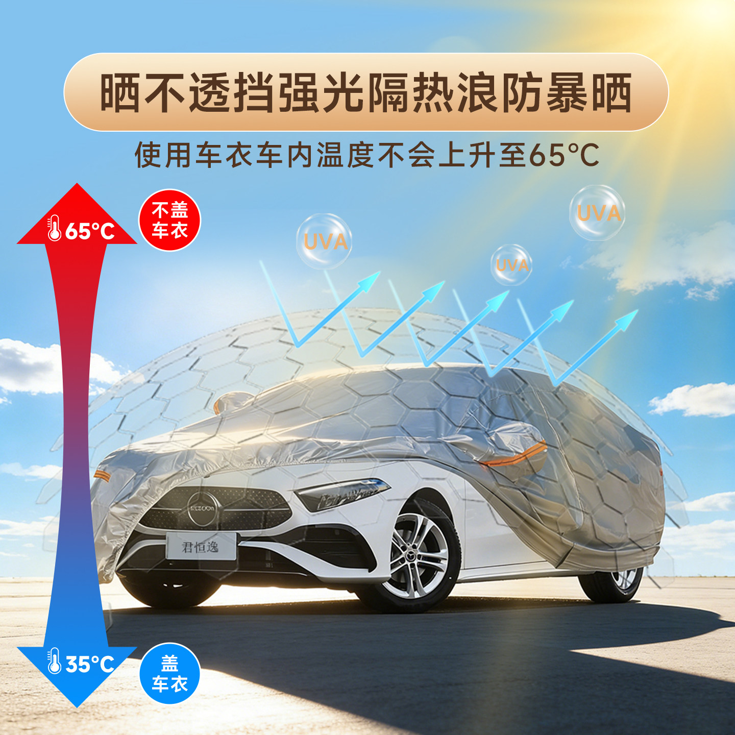 君恒逸汽车车衣车罩防晒防雨防尘遮阳隔热四季通用加厚车套实拍图 商品