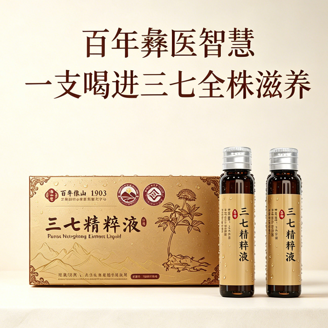 百年像山堂云南文山三七精萃液精粹精华口服
