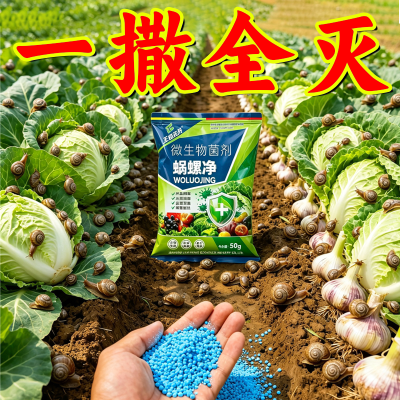 一撒全灭蜗牛药菜地杀专用特效