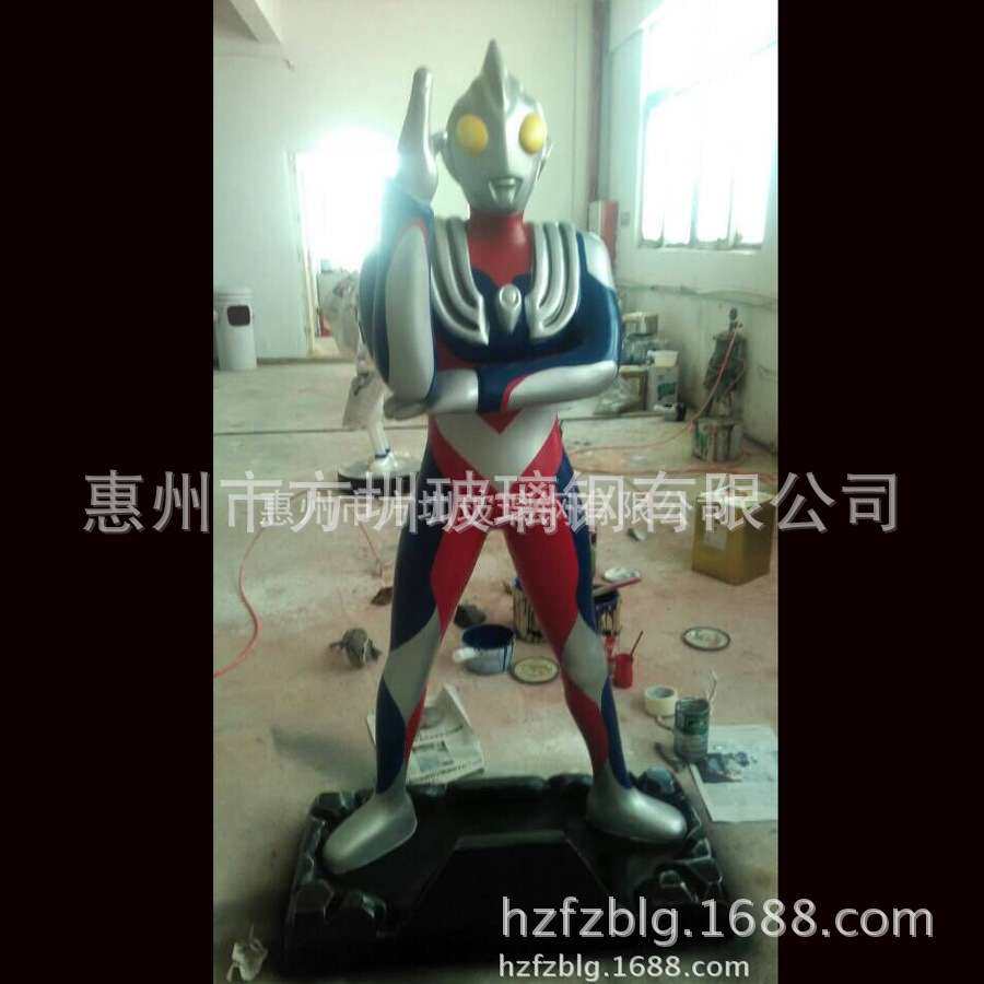 厂家玻璃钢公仔||铠甲|迪迦|小丸子|猫立体模型户外装饰景观潮玩